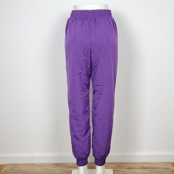 Women's Purple Jogger Pants Front Pockets - Picture 6 of 6